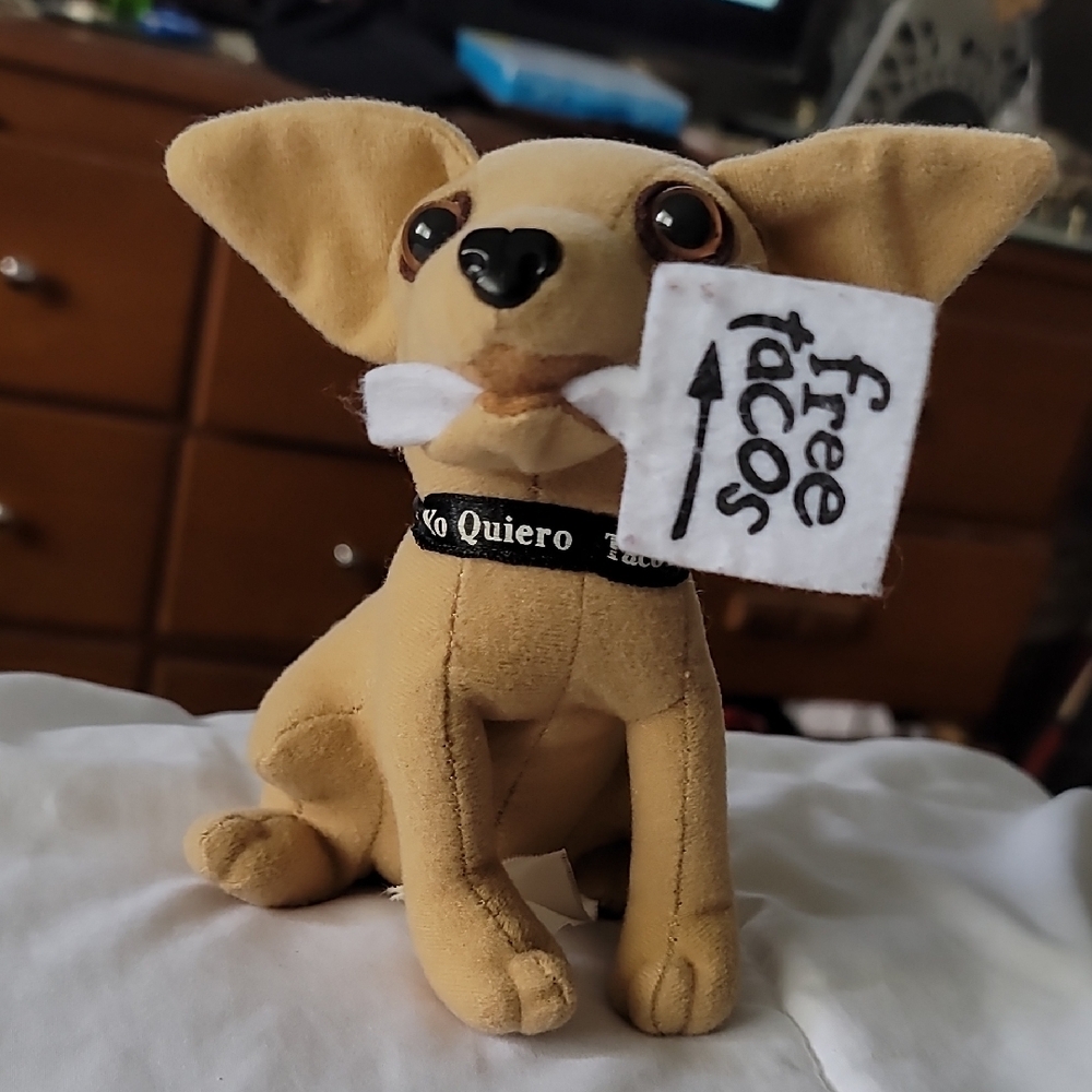 Taco Bell Chiwawa Tan Plush Dog Toy